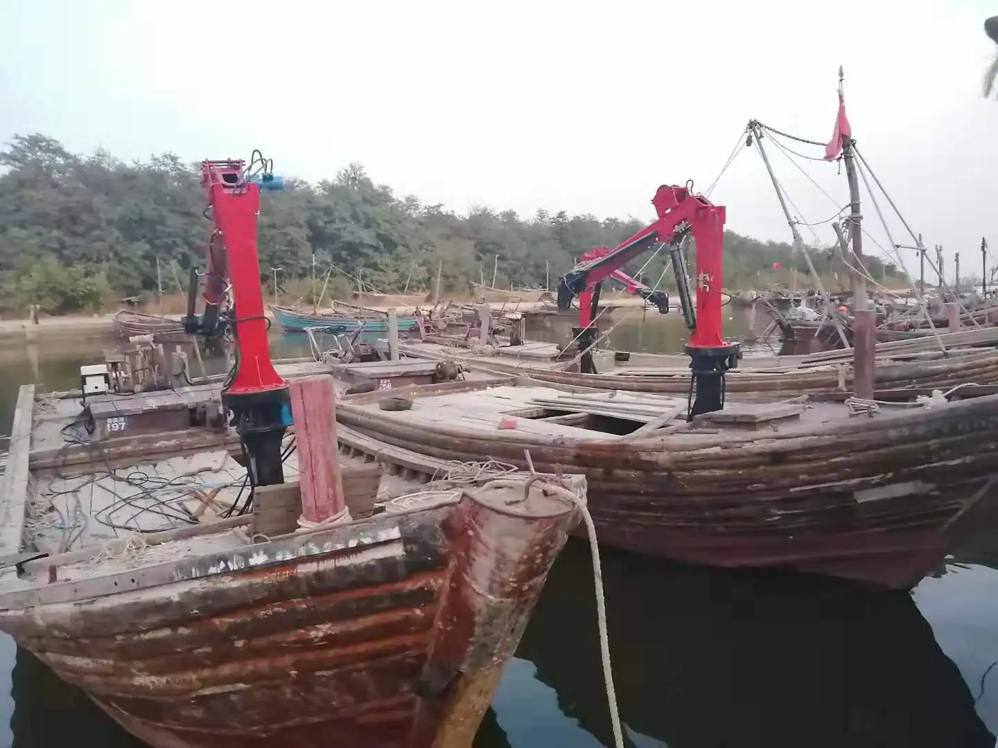 2 ton 1 ton 3 ton boom crane lift Hydraulic Truck Mounted Crane QY8B 5 Bigbund Official 8 Ton