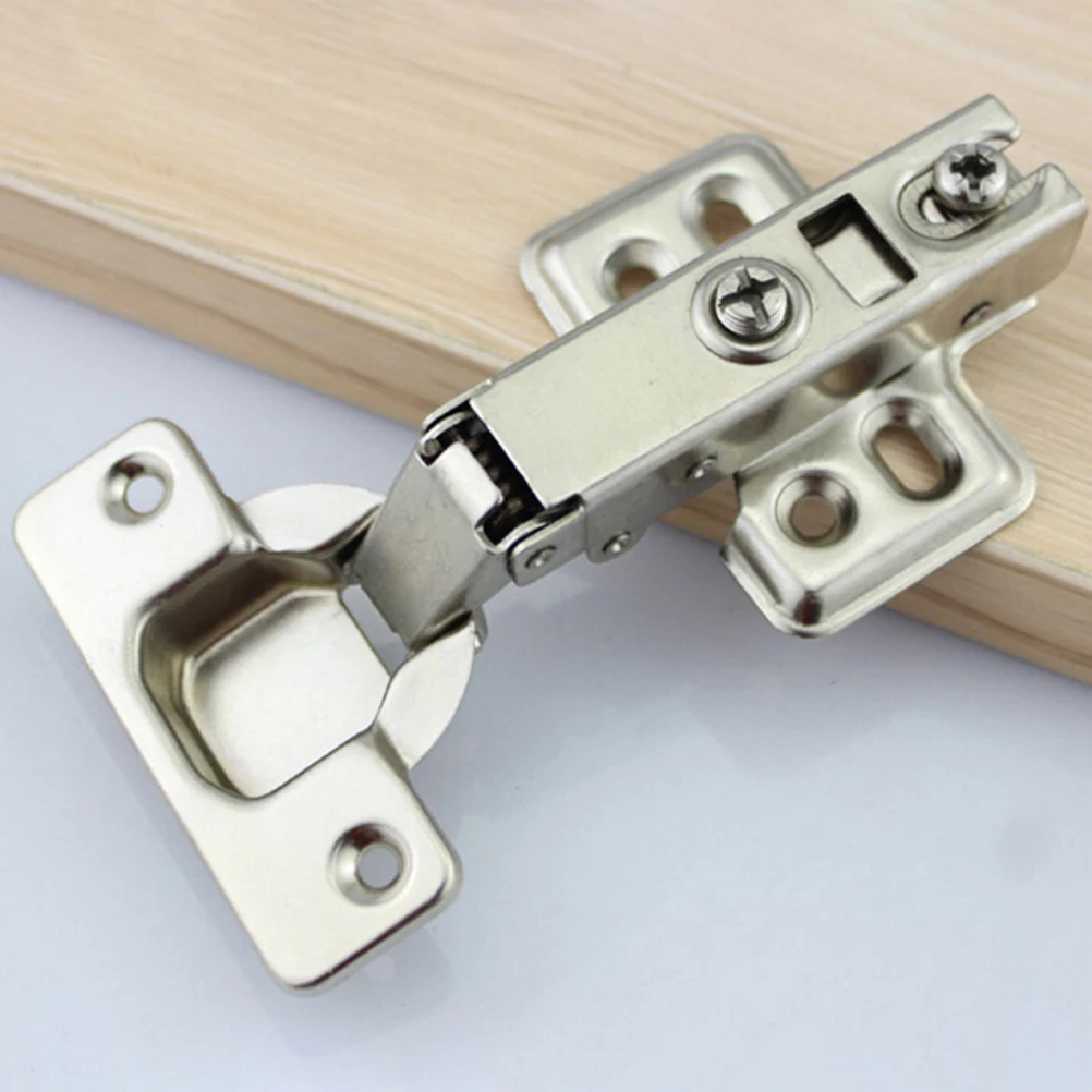 OEM 1pcs Hinge Plate Hinge Stainless Steel Hydraulic Cabinet Door Hinges Damper Buffer Soft Close Kitchen Cupboard Furniture