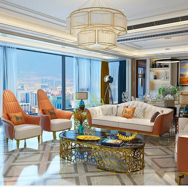 MEIJIA beige navy camel napa small corner sectional pure modern nappa white leather sofa