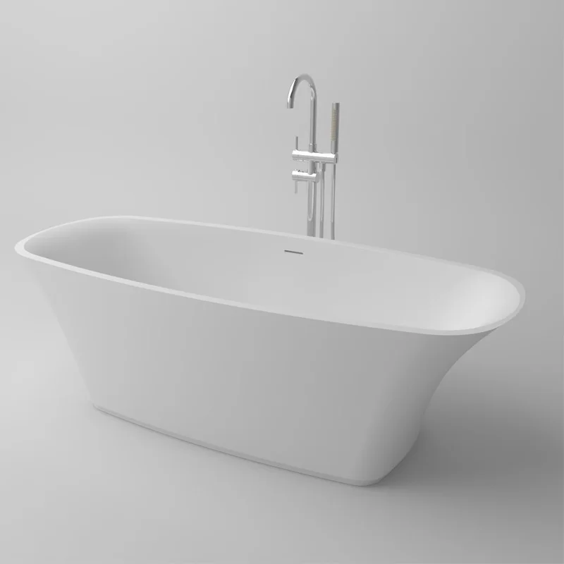 Wholesale Resin Stone Whirlpool Bathtub Artificial Marble Stone Free Standing Bathroom Bath tub