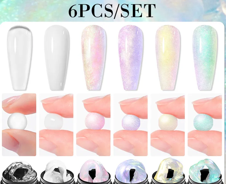 3d Dried Flowers Nail Art Decoration White Pink Blue Violet Natural Flower Stickers Diy Charm Nail