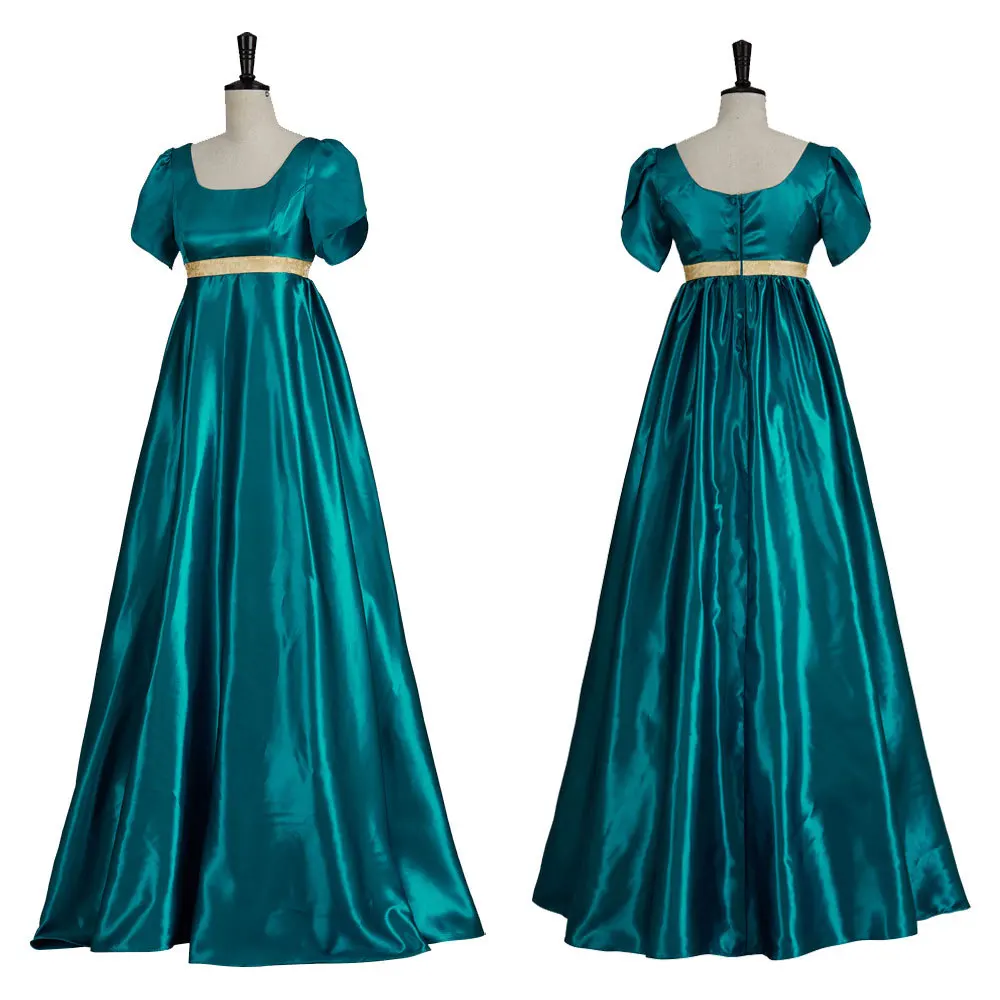 Victoria Retro Style Delicate and Elegant 19th Century Satin Vintage Costume Dress for Cosplay Party