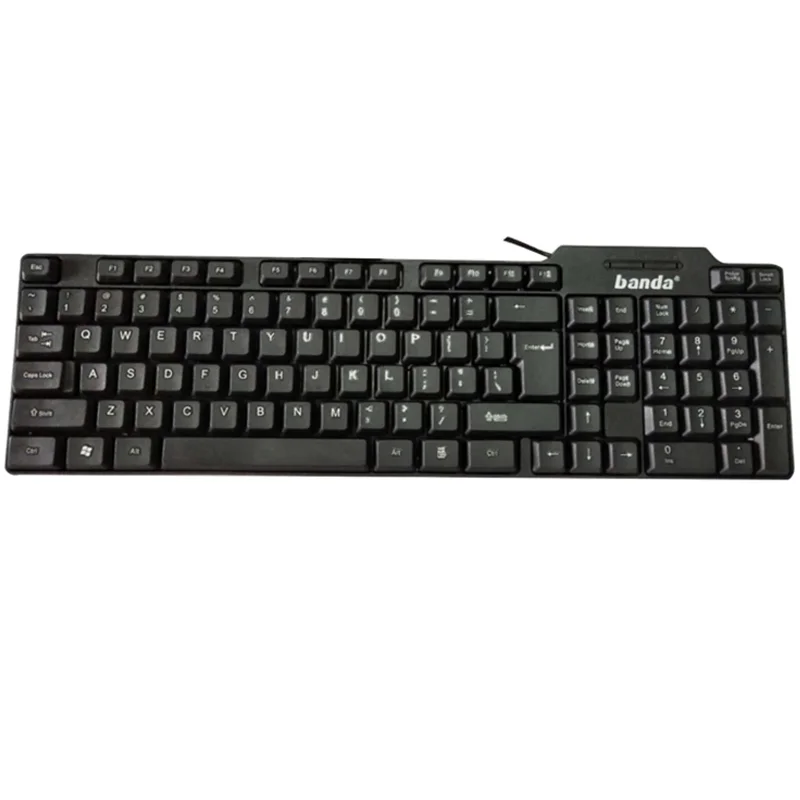 Chinese Manufacture Wired Keyboard Custom Arab Arabic Desktop Laptop Computer PC Best OEM USB office Wired Keyboard