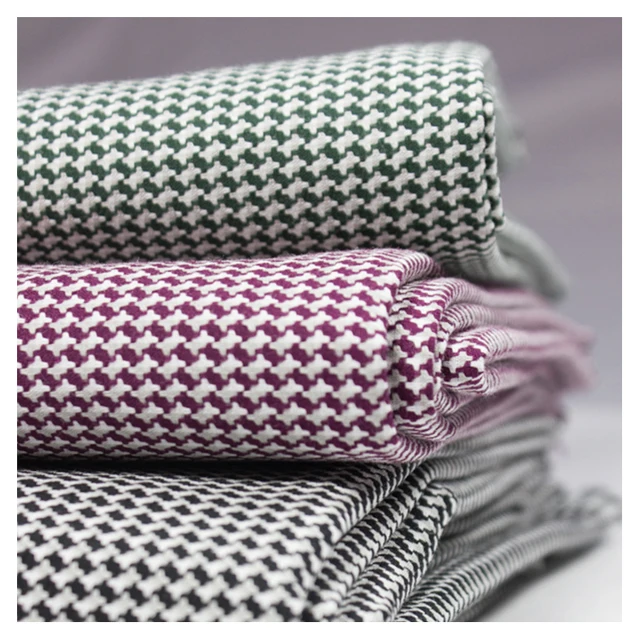 China Good Price Exture Soft Touch Cotton Yarn Dyed Checks Shirting Tartan Plaid Cotton Fabric