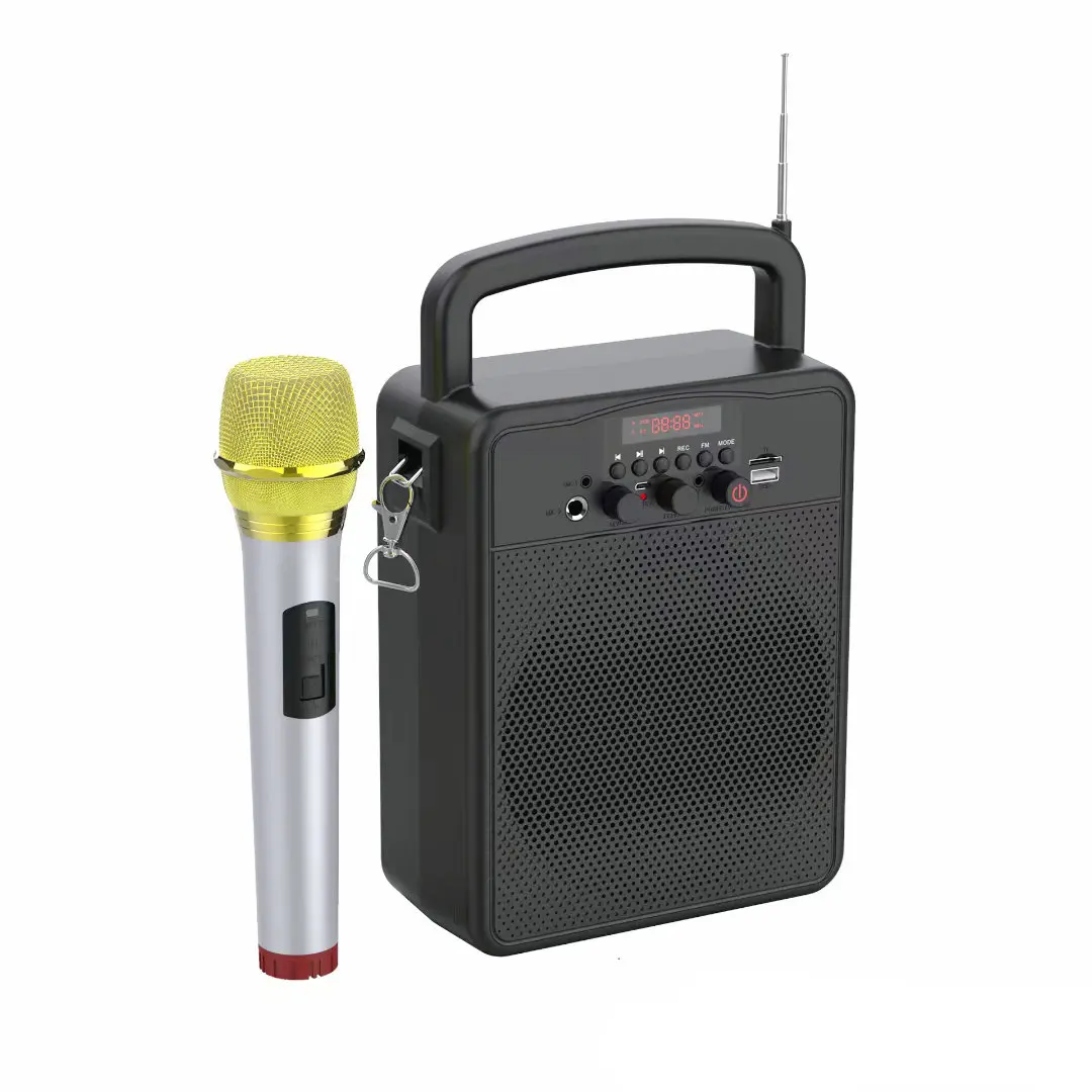 2021 Factory Latest Supply Portable Music Speaker Big Sound Wireless Outdoor Speaker with Microphone