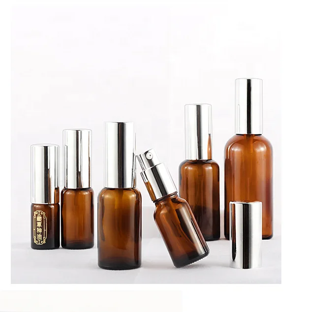 blue violet 50ml 30ml  100ml tincture glass bottle amber easy carry use with plastic white black mist sprayer