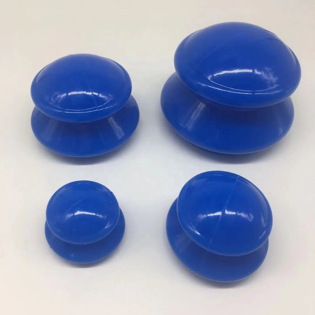 4 pcs portable ventouse 74mm body massager therapy vaccuum cupping cups set