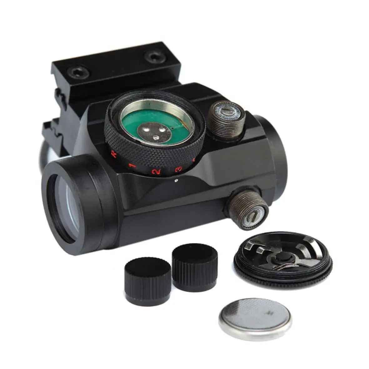 Outdoor Hunting Red Dot Scope Riflescope 1x22 2MOA Rifle Scope Red Dot Sight For 20mm Rail Mount