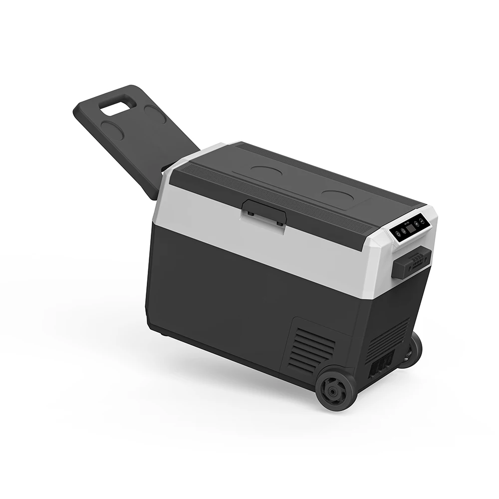 Explosive Models 38L Mini Car Fridge 12V24V With App Wheels Dual Zone Portable Freezer Solar Cooler