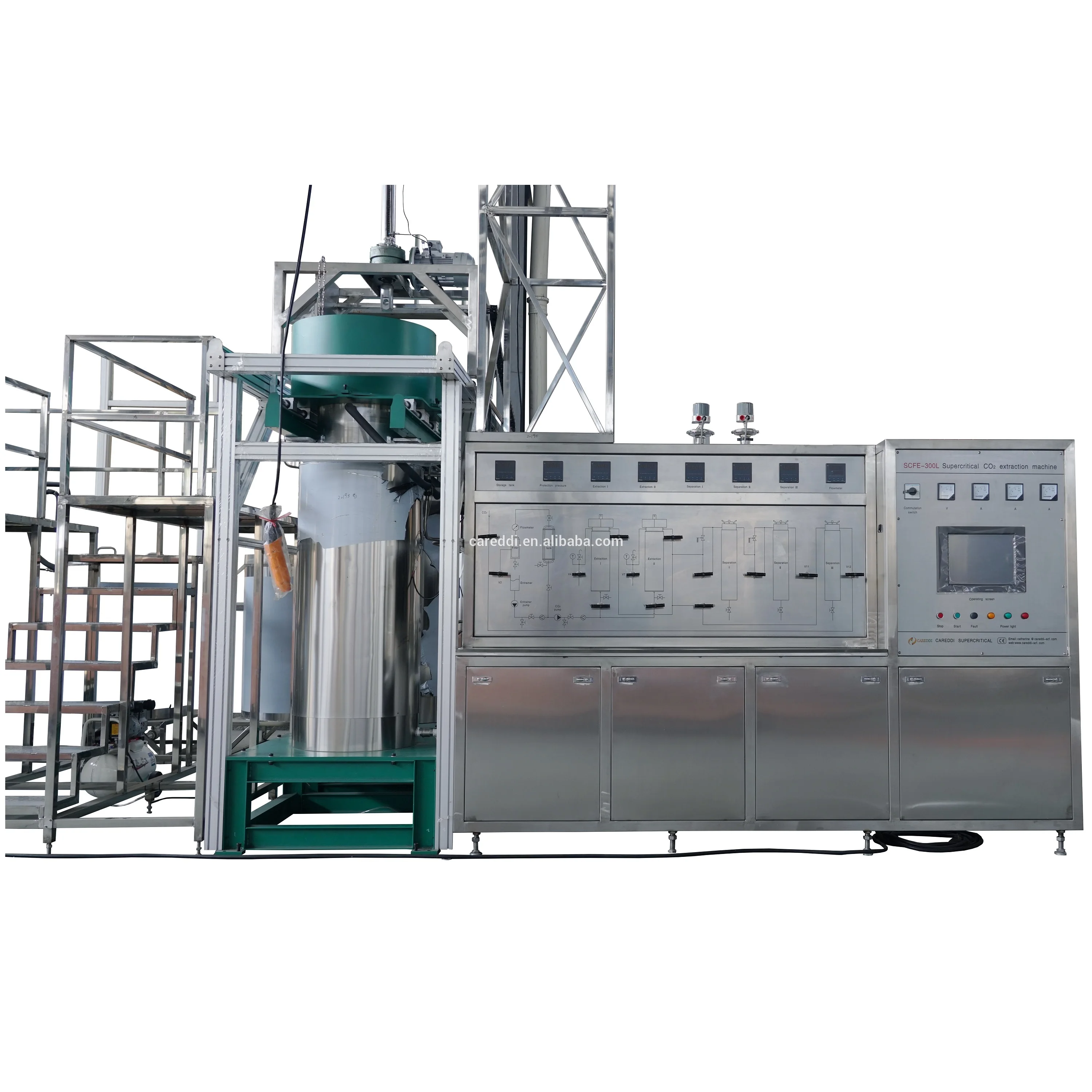 Экстракт Кофеина с профессиональным суперкритическим экстрактором CO2 модель 300L от кофейных зерен 150Lx2