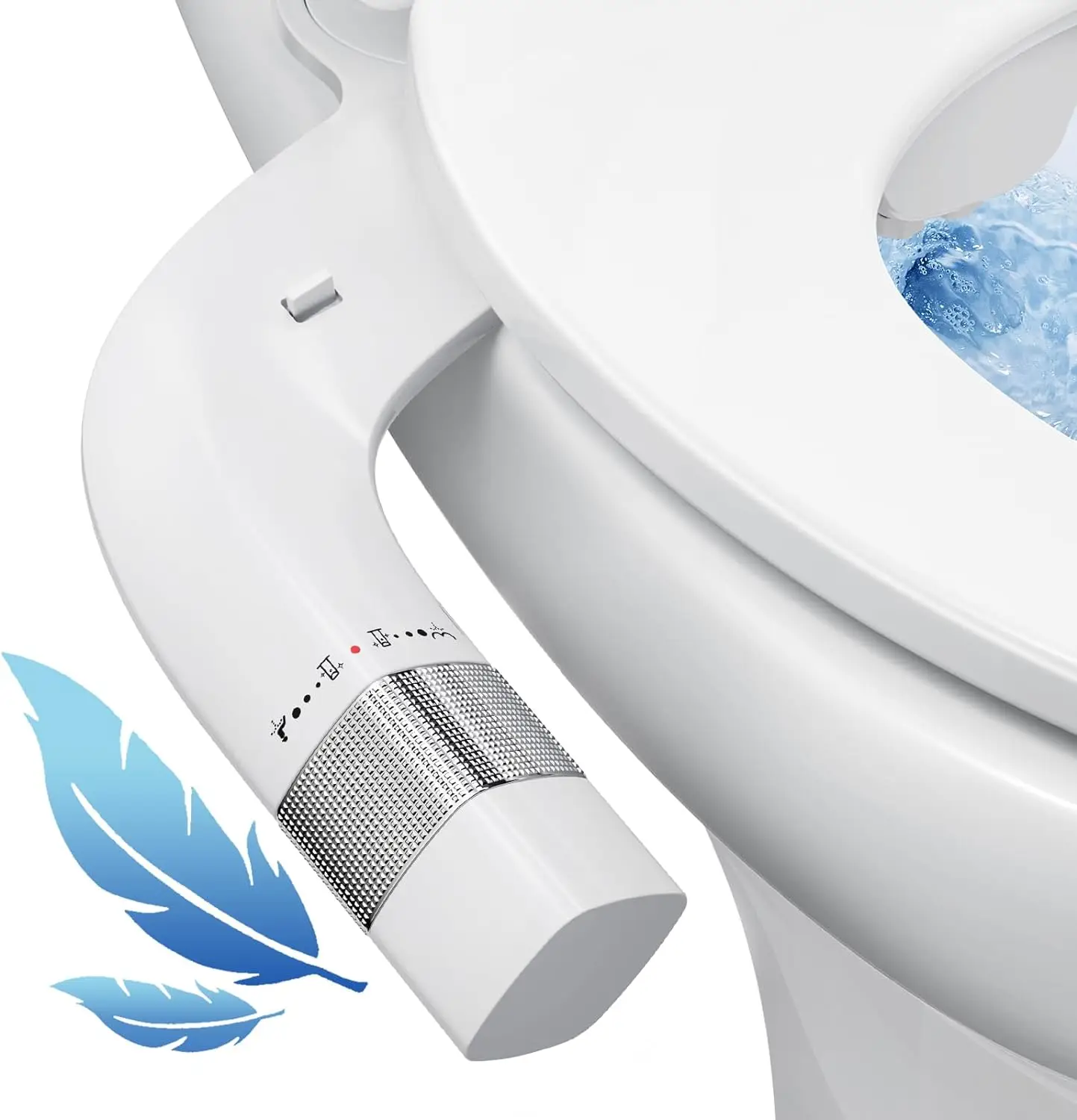 Toilet bidet Easy To Instal Non-electric Dual Nozzle Fresh Cold Water Spray bidet Toilet Seat Attachment For Toilet