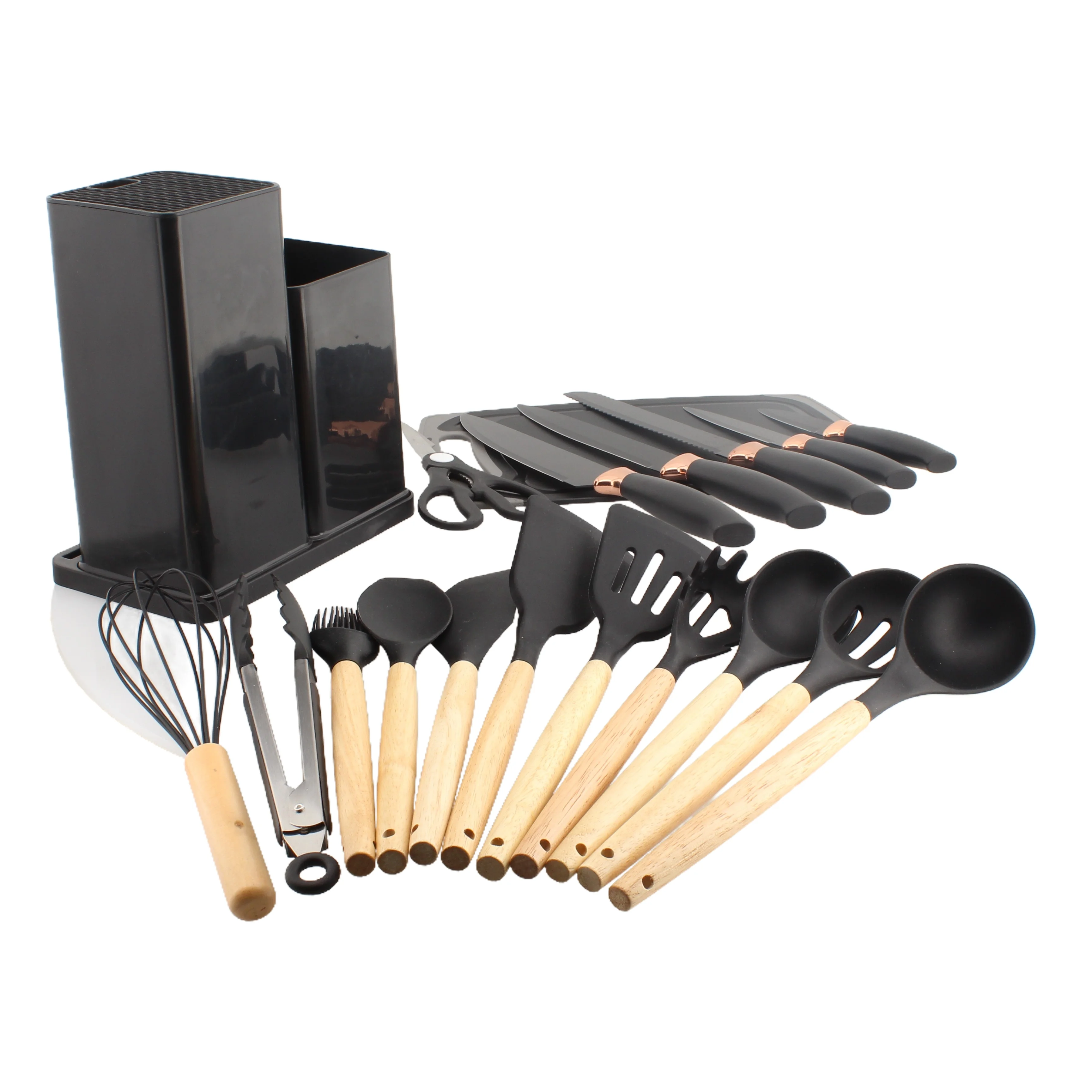 Kitchen Cookware Set 19 Pieces Kitchenware Cooking Tools Silicone Kitchen Utensils Set