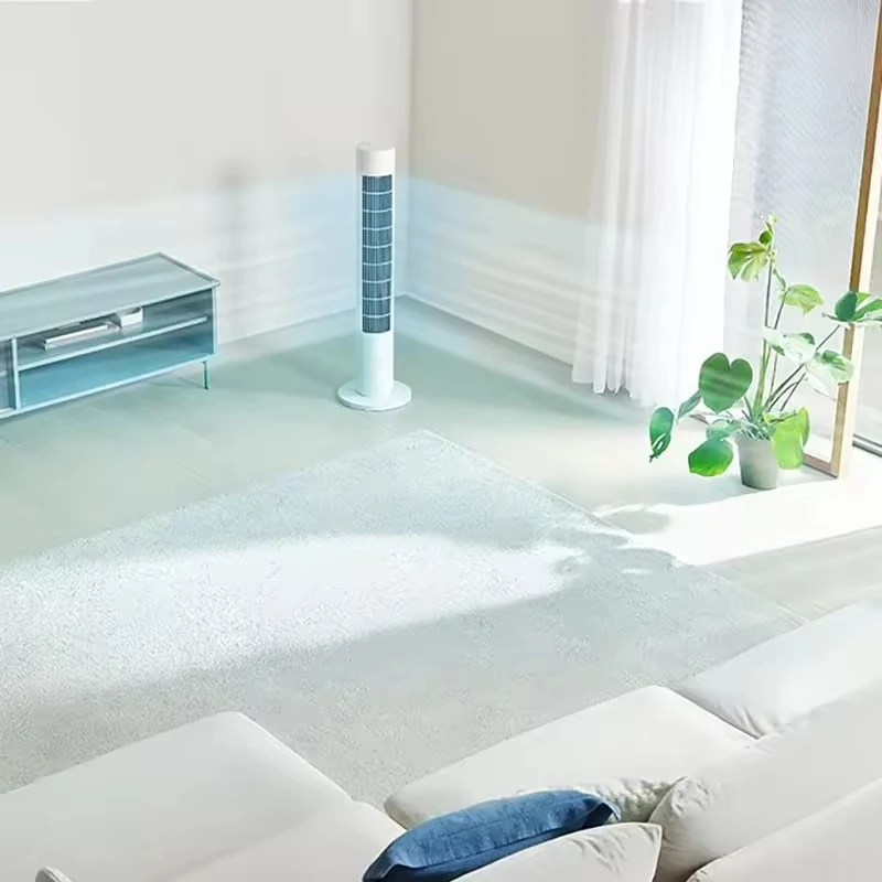 Инверторный вентилятор xiaomi home Smart DC 2 мягкого ветра тихий энергосберегающий объем подачи воздуха 470 куб/ч скорость 5 6 м/с