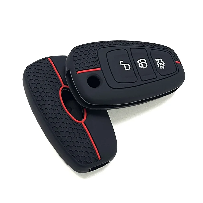 For Ford Silicone Car Remote Key Fob Cover Case Ranger C-Max S-Max For Focus Galaxy Mondeo Transit For Tourneo Custom