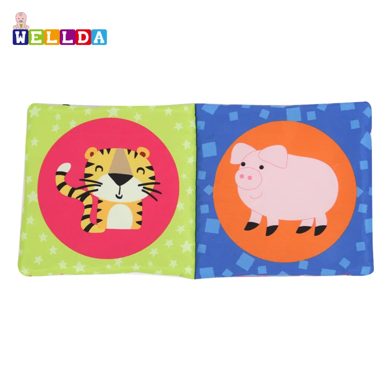 
Wholesale cloth book printing New arrival educational baby toys Soft cloth book for baby 