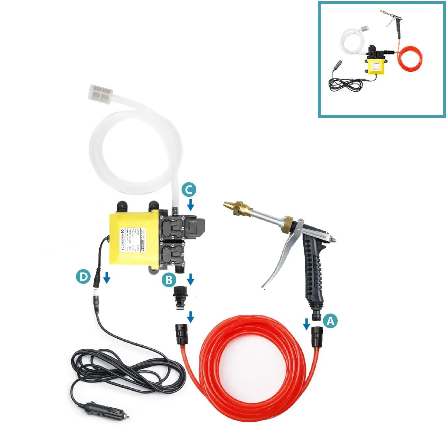 100W Factory Wholesale High Pressure  Water Foam Gun Car Wash