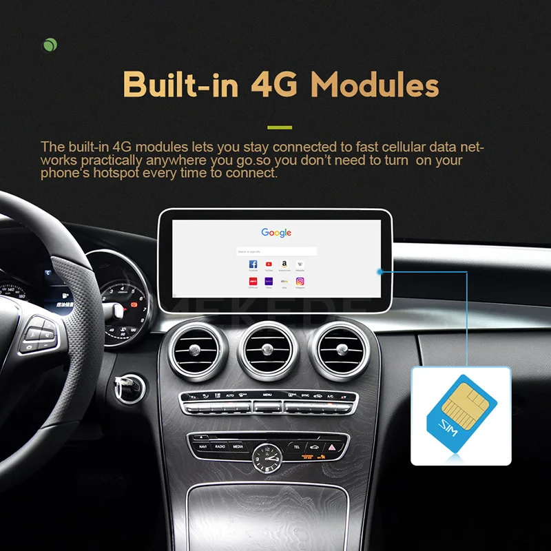 
1920*720 IPS 8-Core 4+64G Android 10.0 Car radio GPS navigation for Mercedes Benz A W176 CLA C117 X117 GLA X156 with WIFI BT 4G 