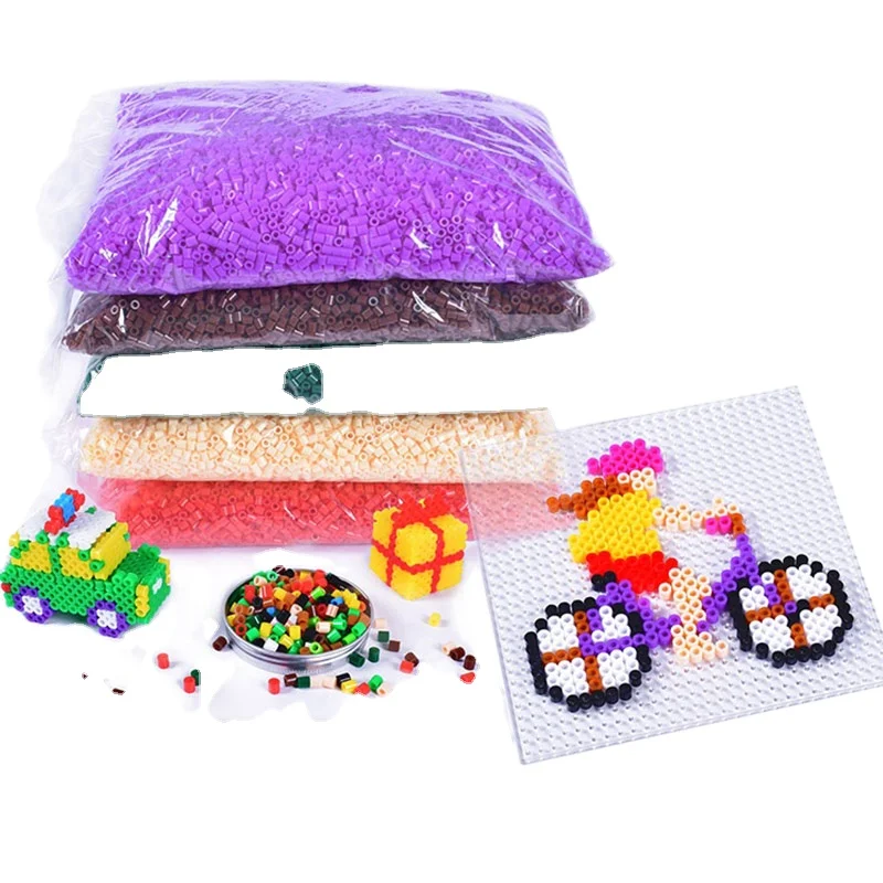 TS Wholesale mini diy craft handmade toy ironing fuse hama beads perler plastic beads 5mm in bulk