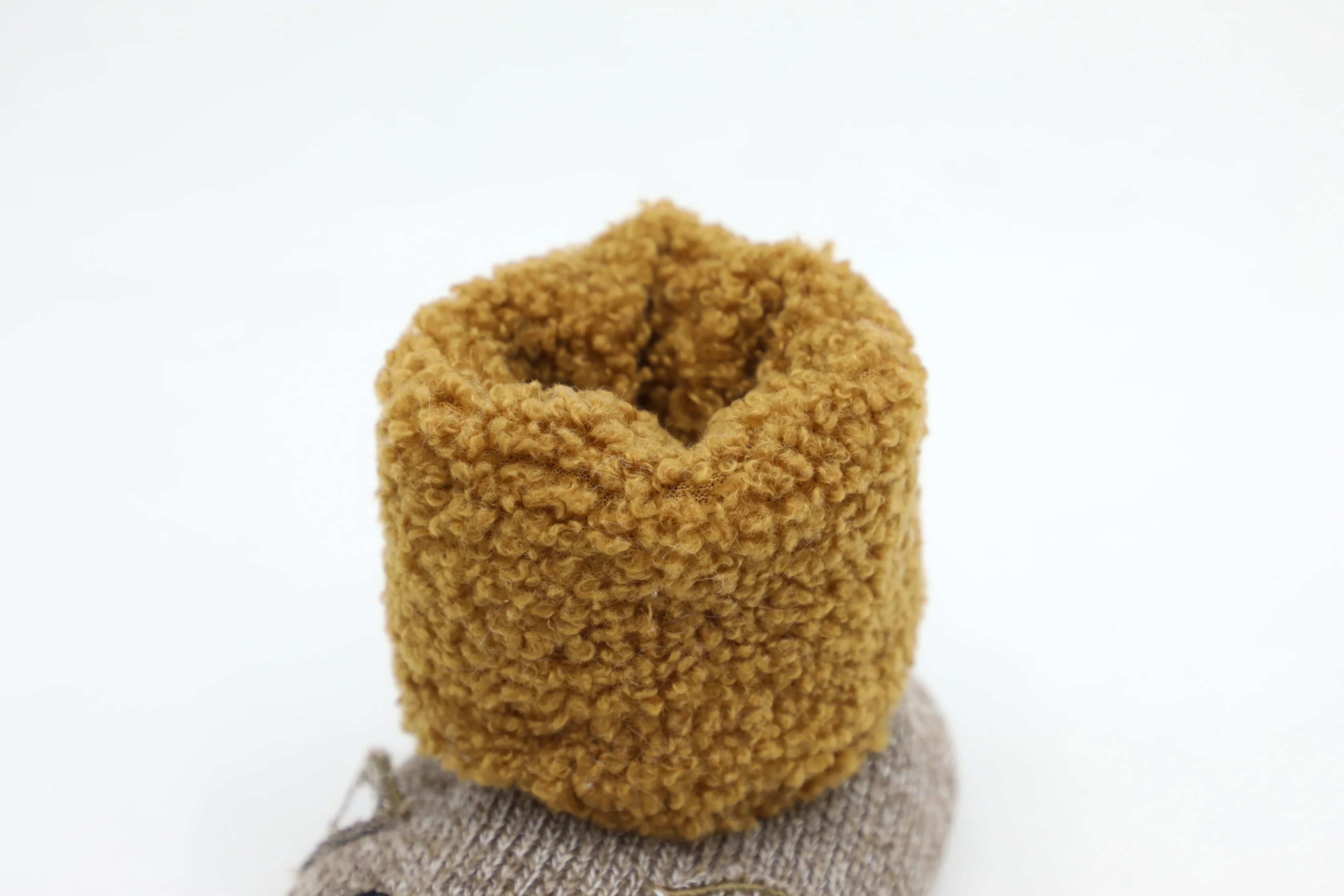 Супер мягкие коричневые милые животные детские тапочки кошка бархатная зимняя детская обувь