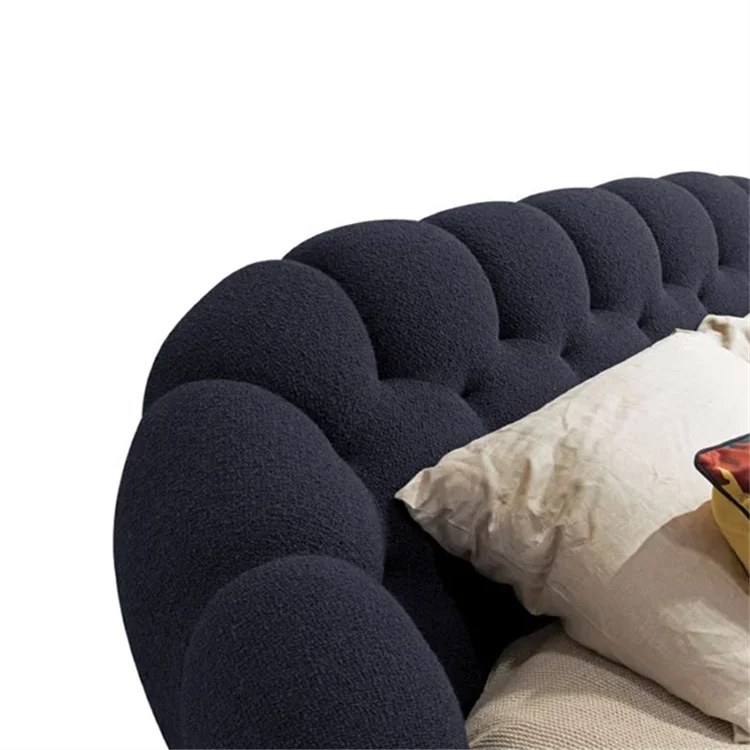 New arrival foshan modern design fabric bed bubble double bed