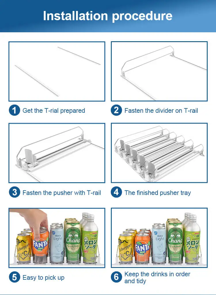 Fridge Drink Dispenser, Refrigerator Drink Organizer for Fridge Dispenser