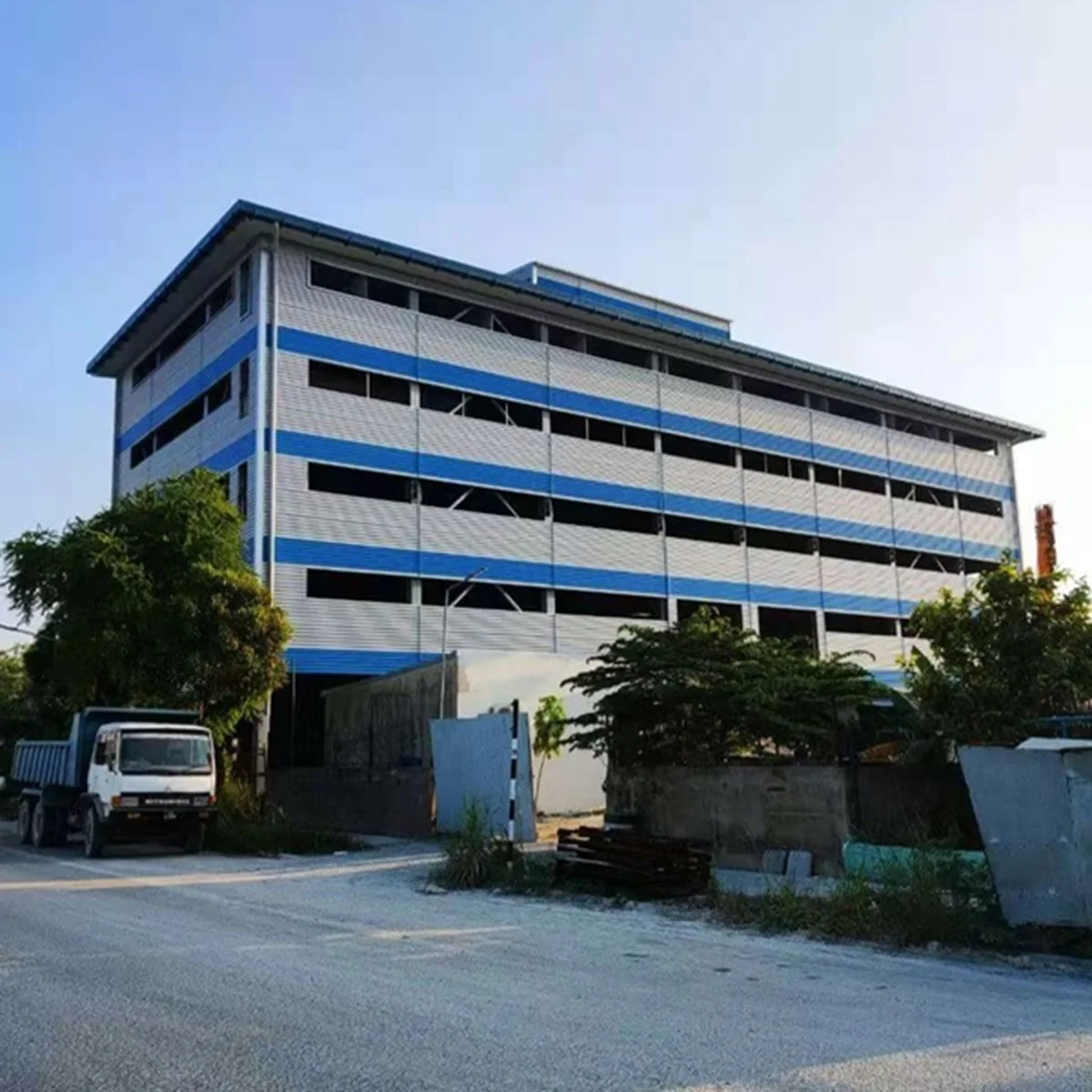 Prefab high rise multi story steel structure building for industrial workshop warehouse