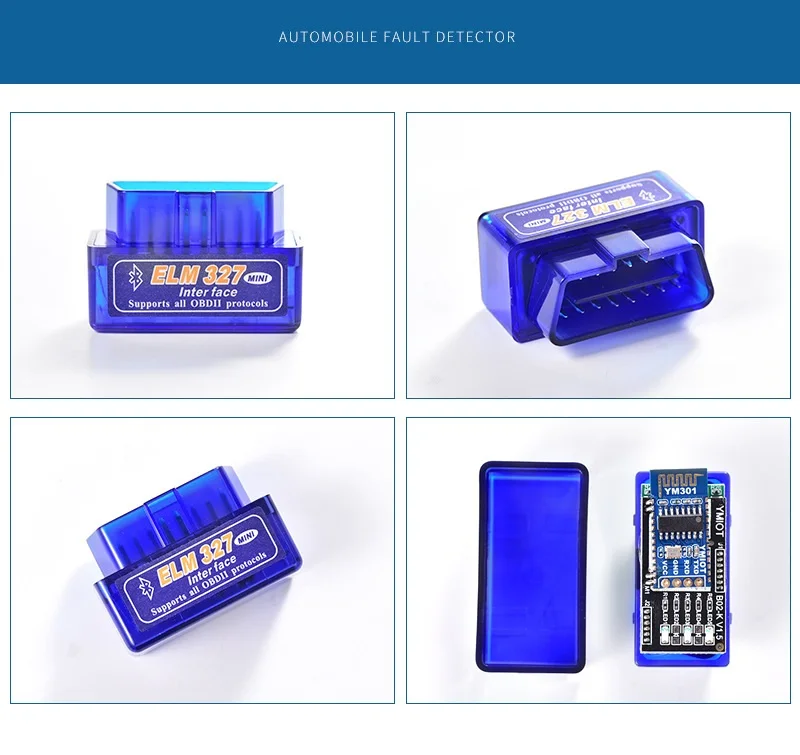 OBD2 car diagnostic instrument 25K80 V1.5 dual board elm327 car failure detector