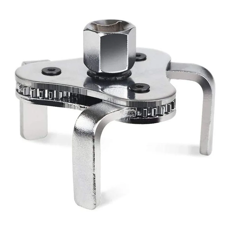 3 Jaw Adjustable Oil Filter Wrench Remover From 2-1/2 inch to 4.5 inch Oil Filter Wrench Tool
