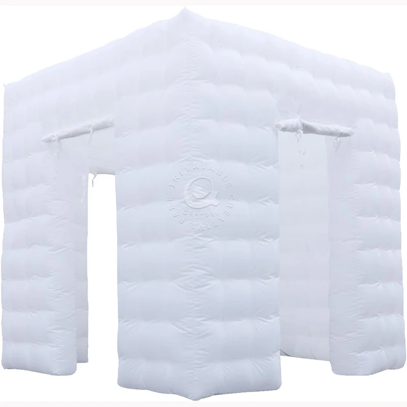 Popular Colorful Backdrop 360 Photo Booth Igloo Tent Inflatable Cube Air Tent Led White Party Tent For Sale