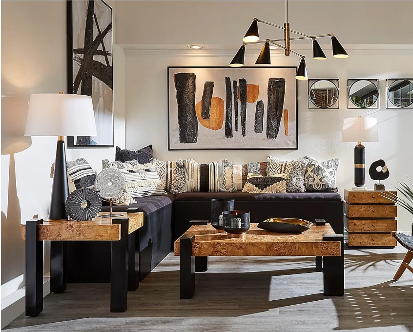 American Styles fittings Pendant Lamp Living Room Dining individual simple modern creative lighting for dining Black Chandelier