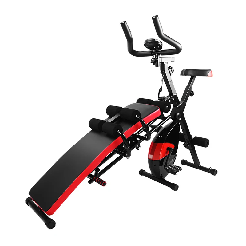 2021 Vivanstar ST1463 Combined Fitness Gym Equipment Magnetic Control Abdominal Exercise Spin Bike and Weight Bench