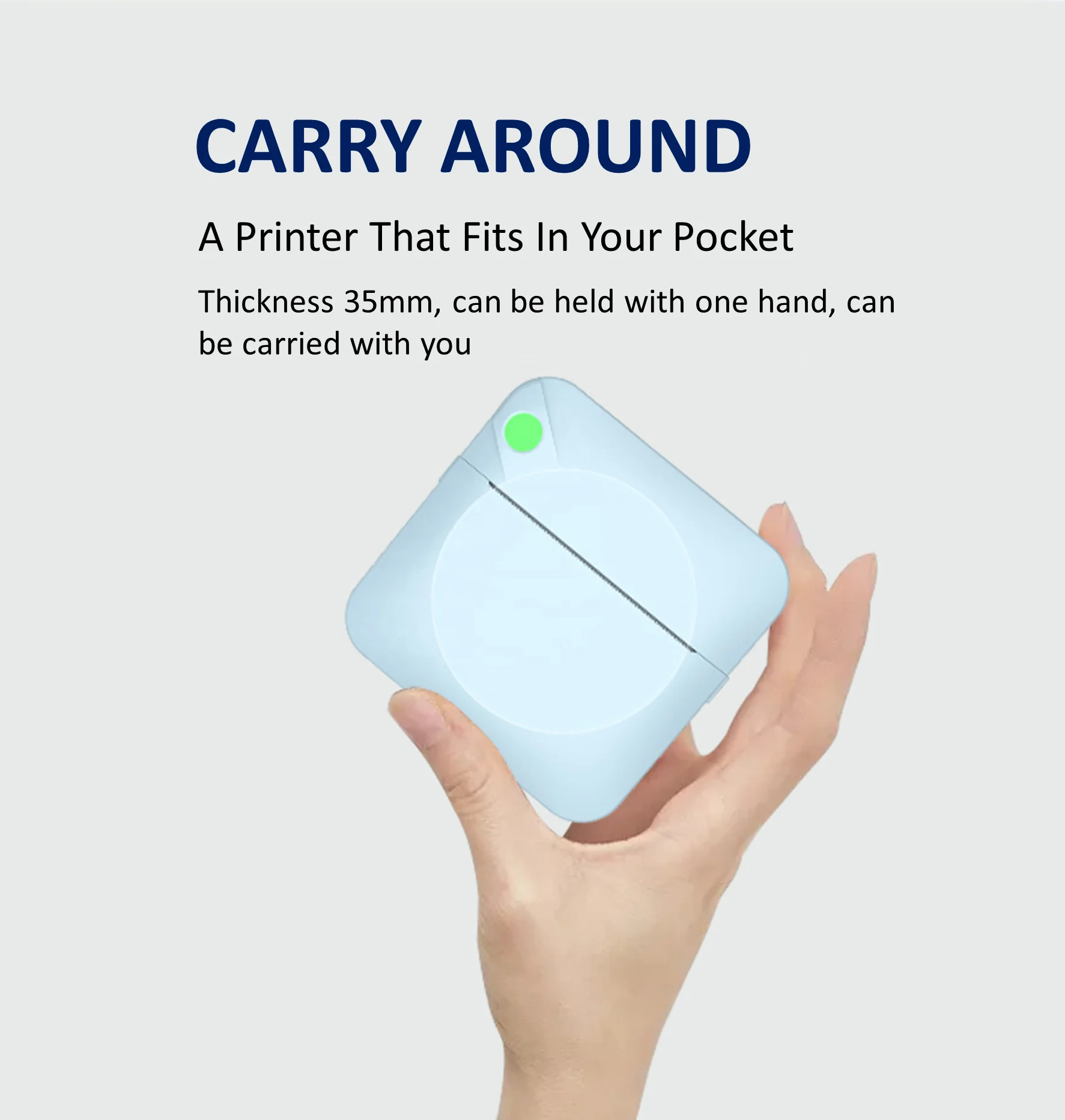 OEM Lovely Pocket Thermal Printer 203DPI Wireless Mini 57mm Photo Book Label Scanner OCR VORMOR Thermal Printer for Kids Office