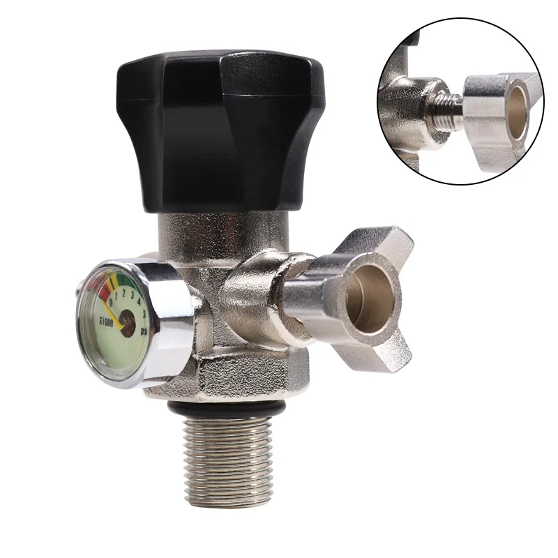 Regulator PCP 4500psi PCP Air Tank Gas Cylinder Valve 4500Psi Paintball Diving