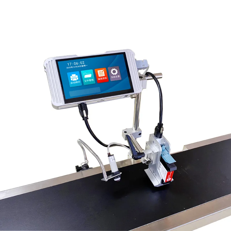 Original Printing Machine Coding Plastic Bottle Batch Inkjet Printer With Conveyor
