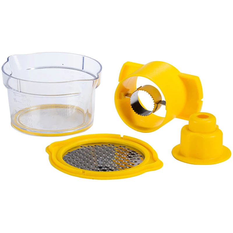 Corn Stripper Kitchen Tools With Built-In Measuring Cup And Grater