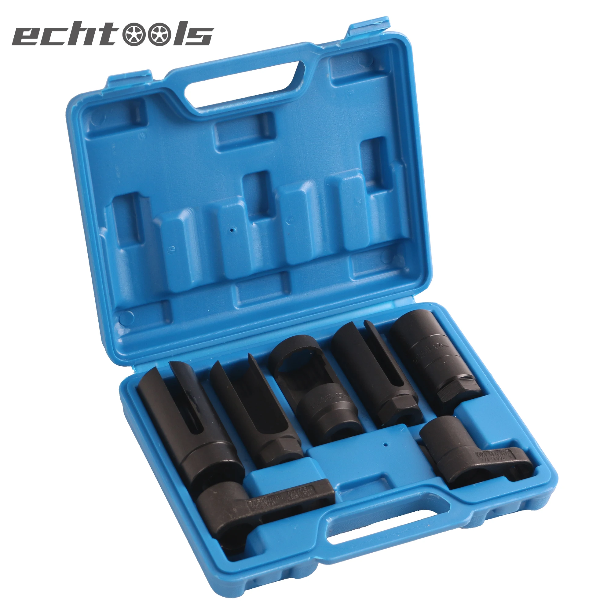 Universal 7-Piece Oxygen Sensor Socket 22mm 27mm 29mm fits All Vehicle O2 Removal and Installation