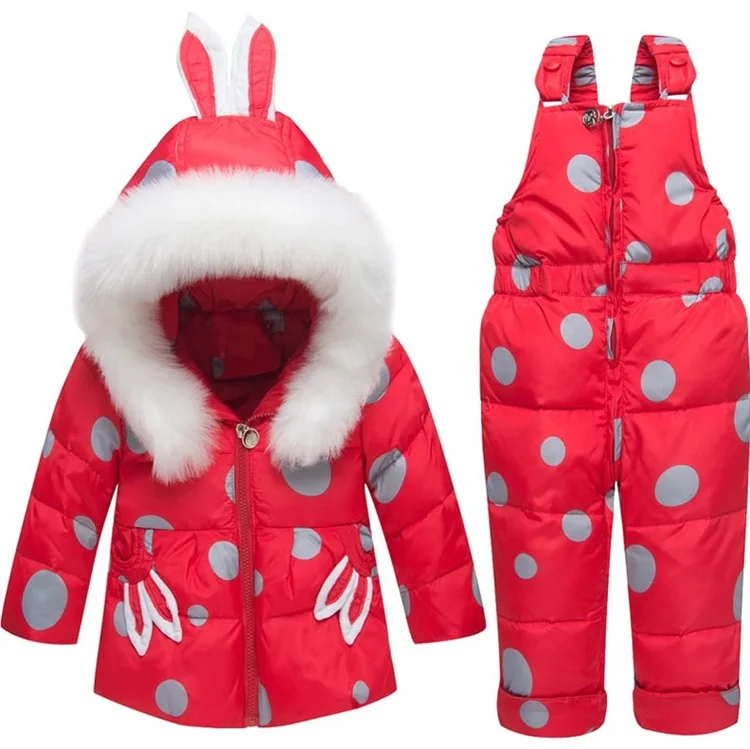 cheap winter down jackets snowsuits for girls cartoon hooded coats for kids white duck down filled winter coat for children