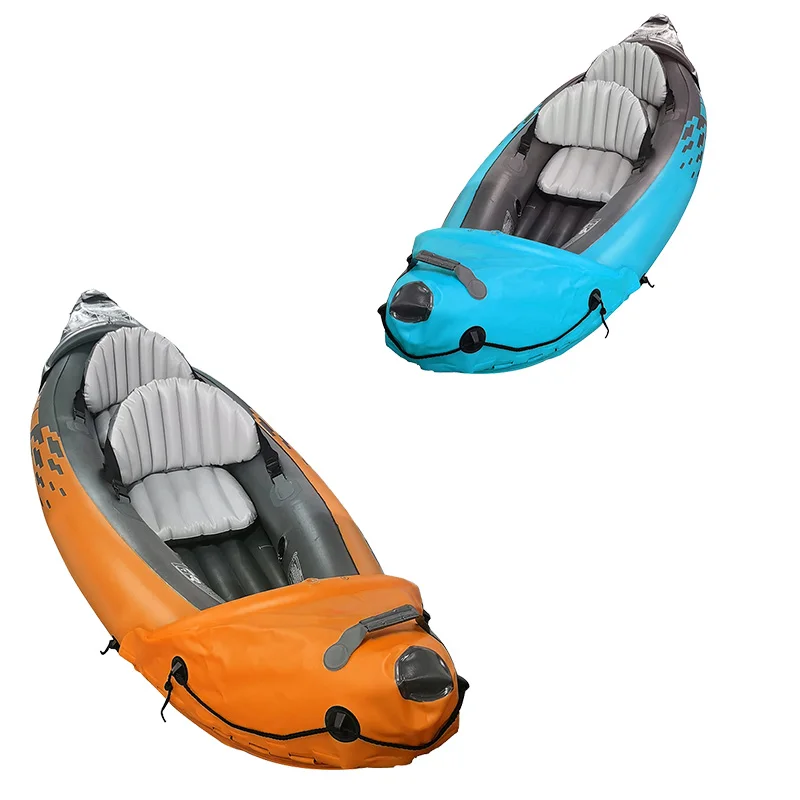 WELFUN Double Inflatable Kayak Inflatable Canoe with Paddle and Pump