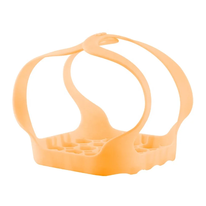 Durable food vegetable microwave heat insulation anti scalding silica gel steamer