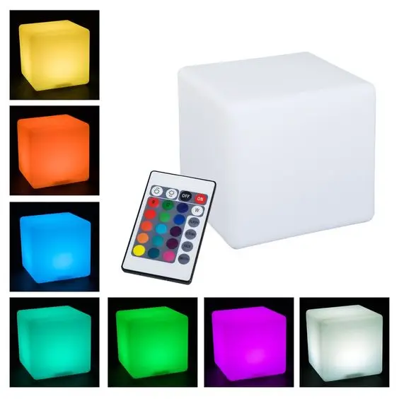 Magic Dice LED luminous square night light glowing decorative led cube table light for mood light