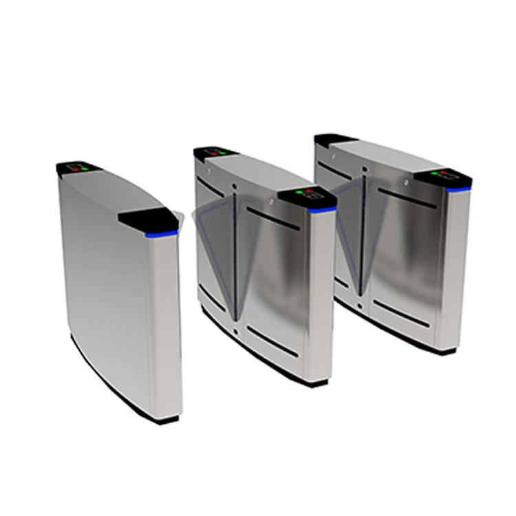 304 Stainless Steel Automatic Entrance Flap Barrier With Access Control Device