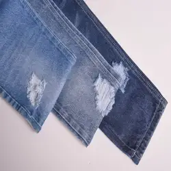 Recycled Cotton Heavy 10.9 Oz Cotton Spandex Slub Denim Fabric For Jeans