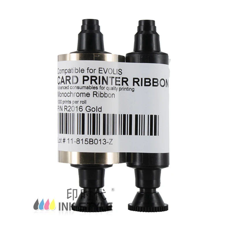 Generic Evolis R2016 Metallic Gold Ribbon - 1000 prints