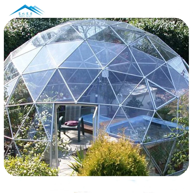 Igloo New Dining Trend Outdoor Domes Transparent Dome Restaurant 850g/m2 PVC Fabric Hot Galvanized GB Q235 Steel Tubes Iglu Felt