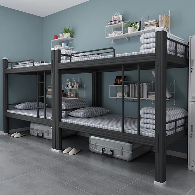 Manufacturer Customized Bed With Long Service Life Metal Double Bed