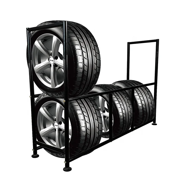 Металлическая стойка для хранения шин легковых автомобилей