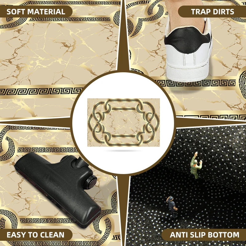 2024 Chinese Manufacture Designer carpets  rugs modern pattern polyester printing 3d printed carpet living room with cheap price