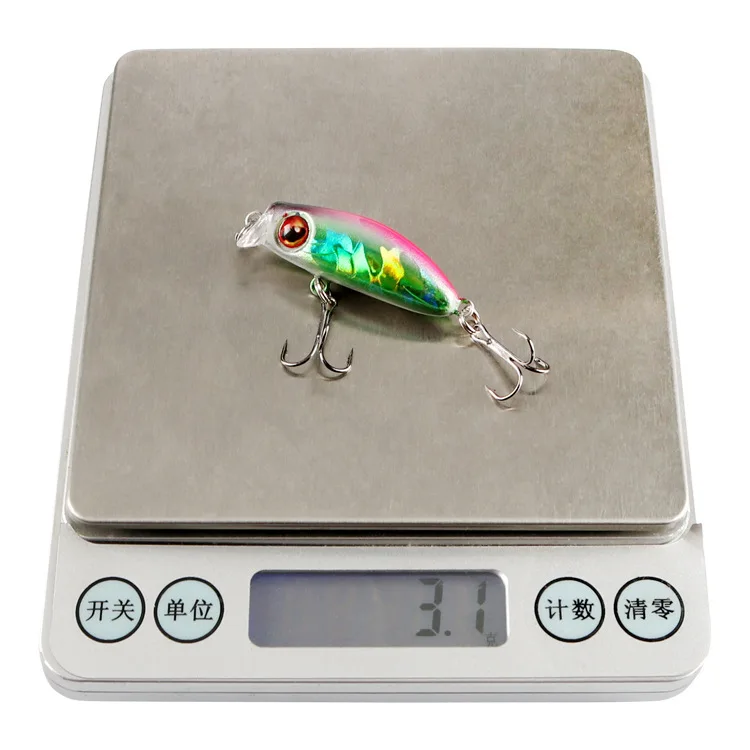 Jetshark 4.3cm 3.1g 8colors Swimming Depth Artificial Bait Minnow Fishing Lure