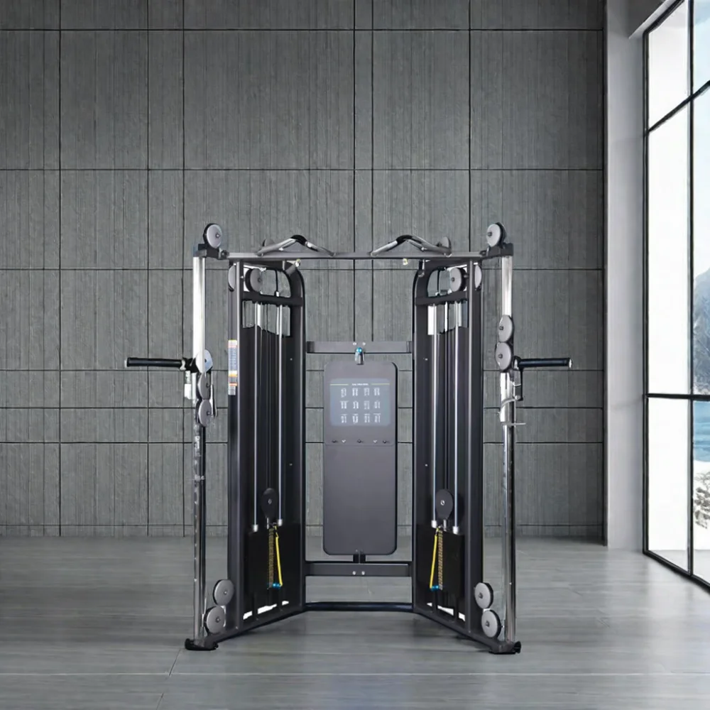SK-Functional Trainer Sports Equipment Dual Cable Pulley Machine  Factory  Glide Cable Crossover Gym Equipment