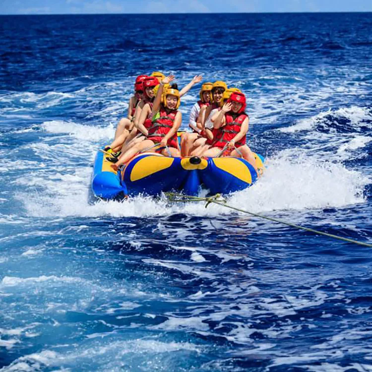 Inflatable water banana boat Marine Motorboat surfing facilities Large flying fish water banana boat water toys
